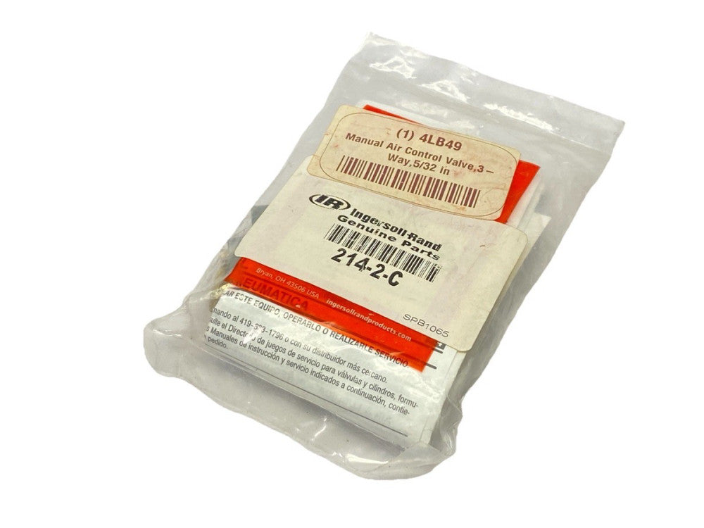 Ingersoll-Rand 214-2-C Manual Air Control Valve 3-Way