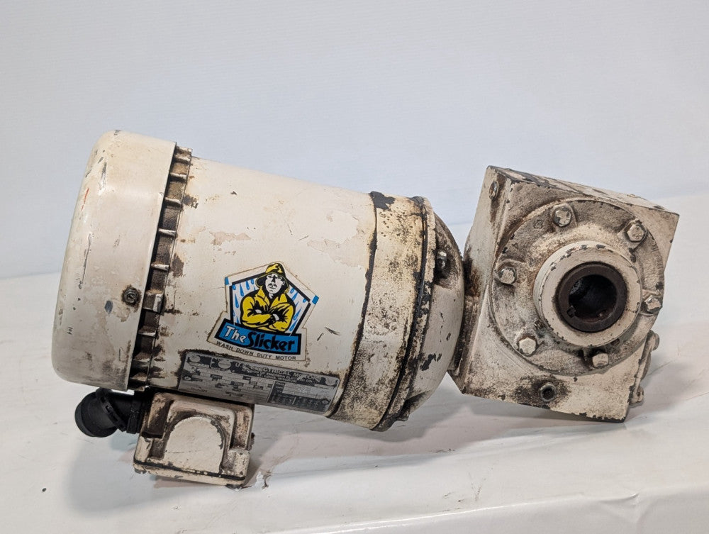 US Motors LR22132 The Slicker Washdown Duty Motor 1/2HP, 1725RPM, 3PH, 56C, TEFC