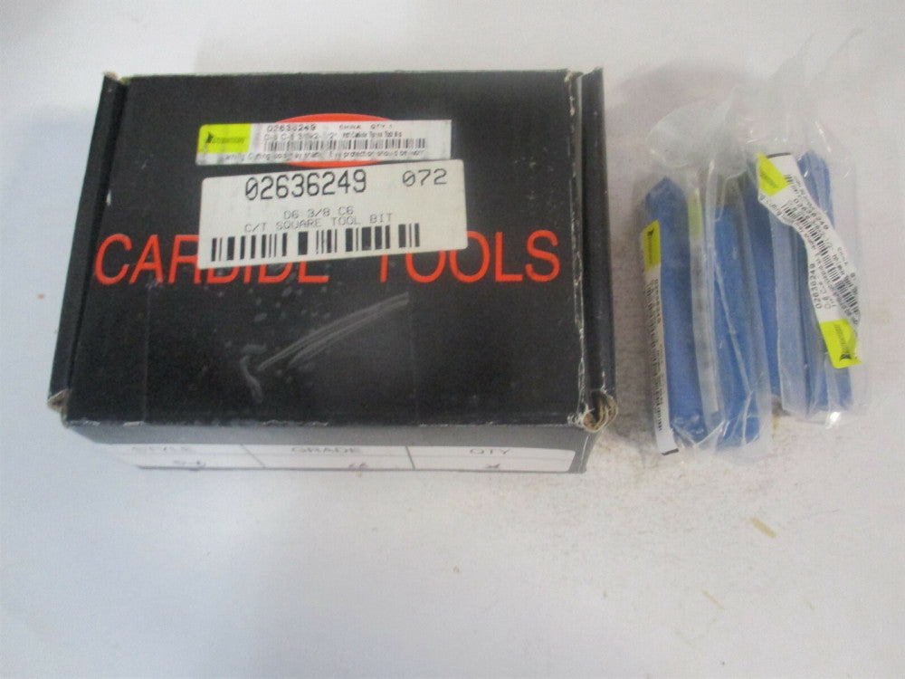 (383-3036) 3/8 x 3/8 x 2-1/2" OAL Pointed Nose Single Point Tool Bit - Pack of 4