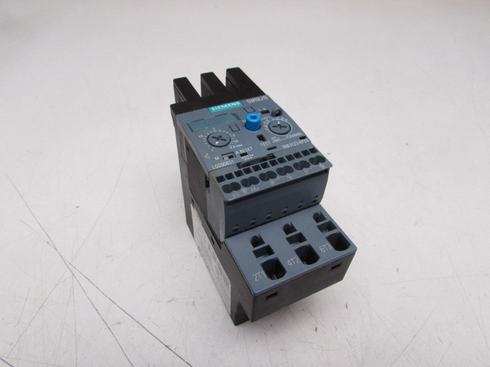 SIEMENS SIRIUS 3RB3123-4PE0 OVERLOAD RELAY 4FLA XLNT USED TAKEOUT MAKE OFFER