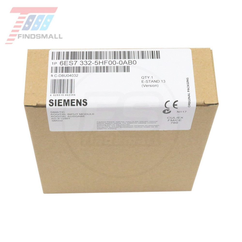 New Siemens 6ES7332-5HF00-0AB0 6ES7 332-5HF00-0AB0 SIMATIC S7-300 Analog Output