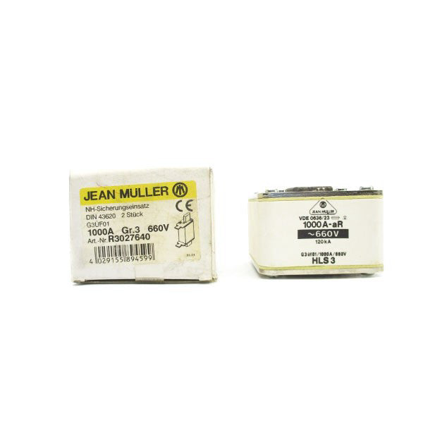 JEAN MULLER R3027640 HSL3-1000-AR 660V 1000A (PKG OF 2) NSMP