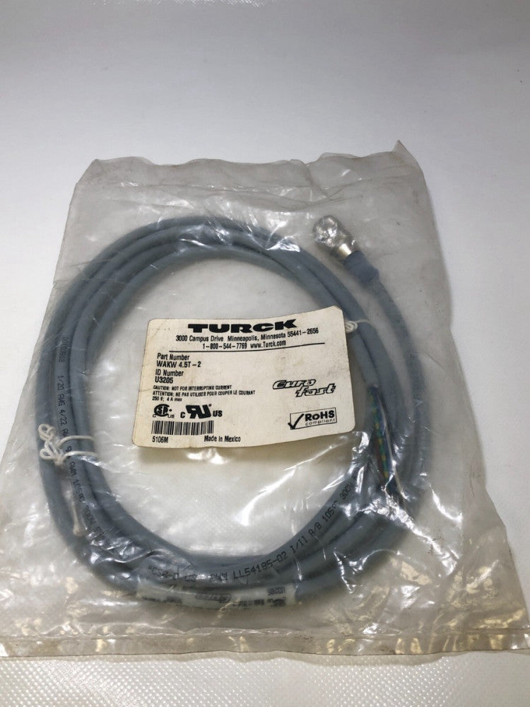Turck Cable WAKW 4.5T-2   U3205  NEW in original packaging