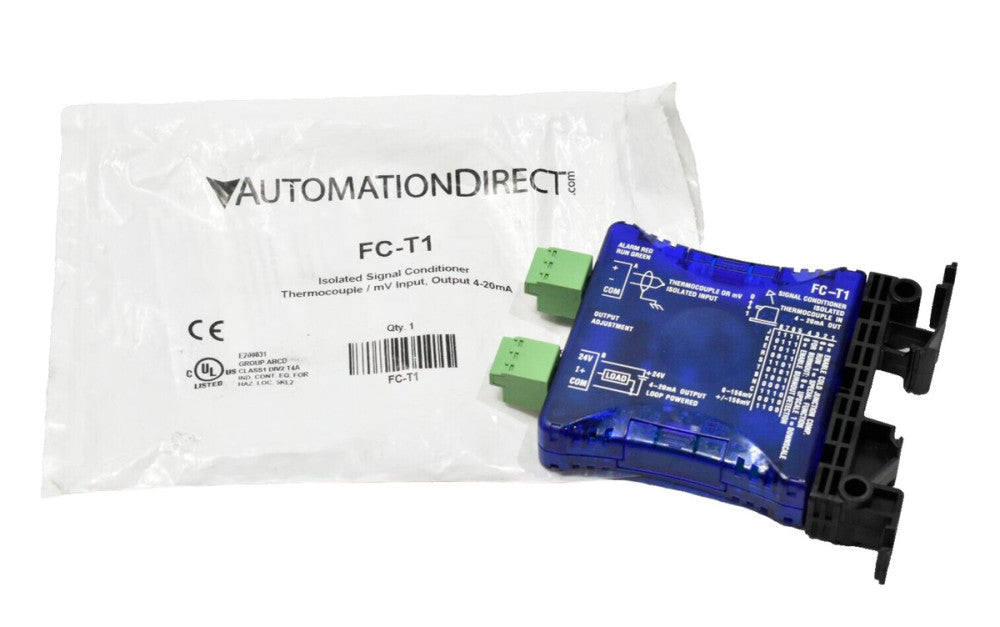 Automation Direct FC-T1 Isolated Signal Conditioner, Thermocouple/mV, 4-20mA Out