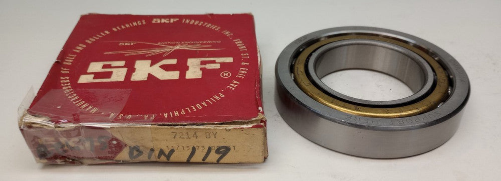 SKF 7214 BY Angular Contact Ball Bearing 70mm ID X 125mm OD X 24mm W 7214BY