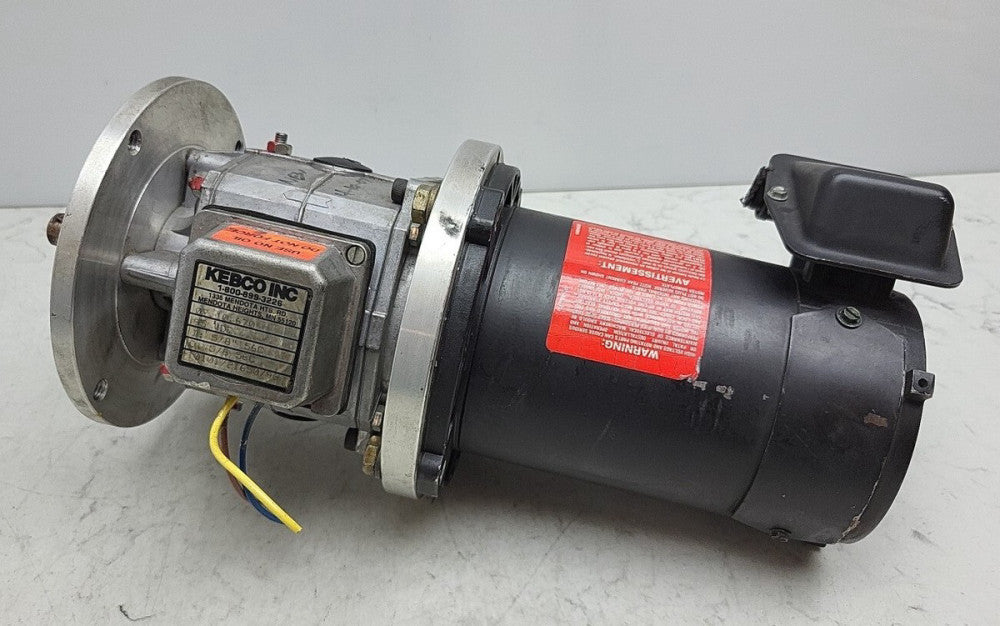 Fincor 5002690 DC Motor 1/4Hp 1725 Rpm 90 Vdc 2.85A Kebco 07.10.670 Brake Clutch