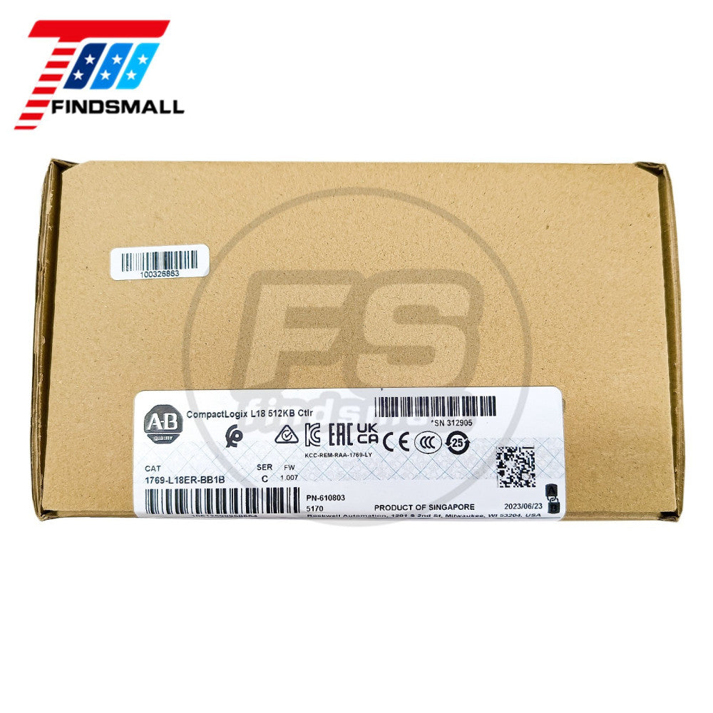 2023 US New Factory Sealed Allen Bradley 1769-L18ER-BB1B 0.5MB DI/O Controller