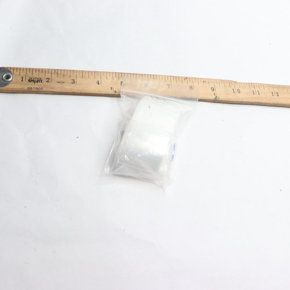 (100-Pk) Uline 2 Mil Reclosable Bags 1-1/2" x 1-1/2" S-10819