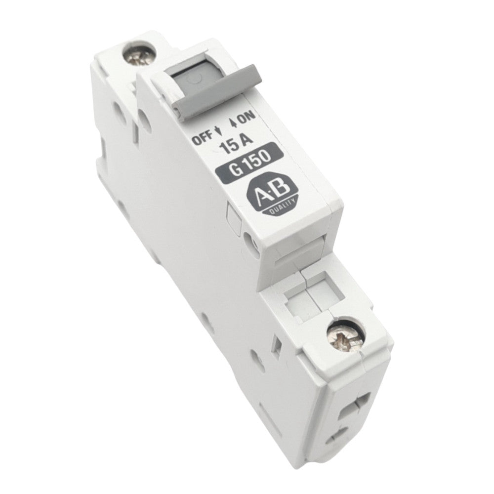 Allen Bradley 1492-CB1G150 Circuit Breaker, 1-Pole, 15A, 277VAC Max, DIN Rail