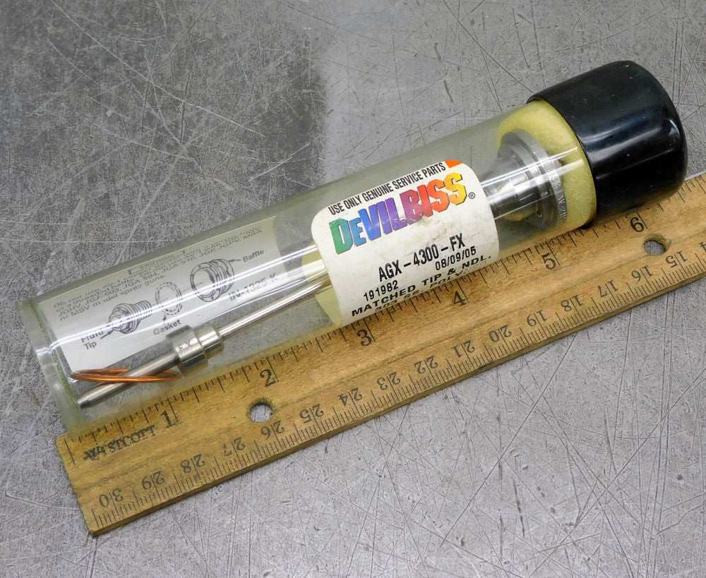 DeVilbiss AGX-4300-FX Matched Fluid Tip & Needle 303 SS, Poly