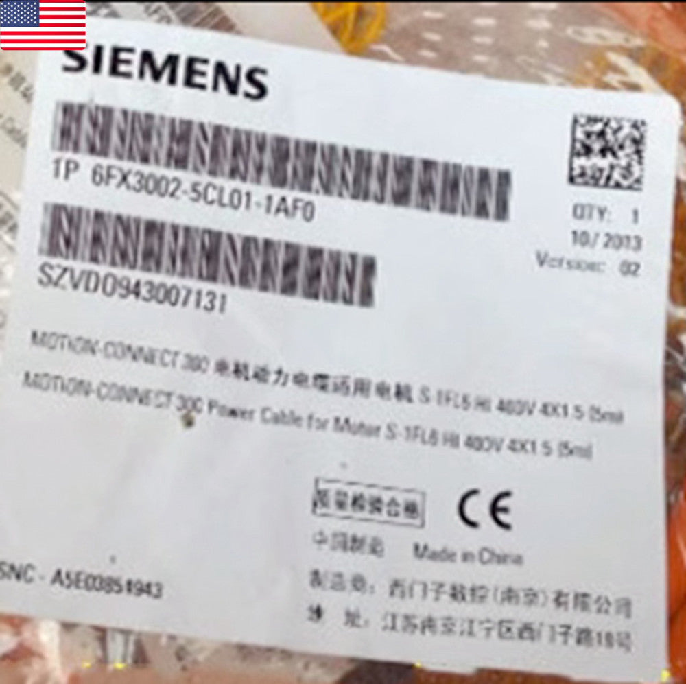 1PC NEW SIEMENS 6FX3002-5CL01-1AF0 V90 Power Cable - US Stock