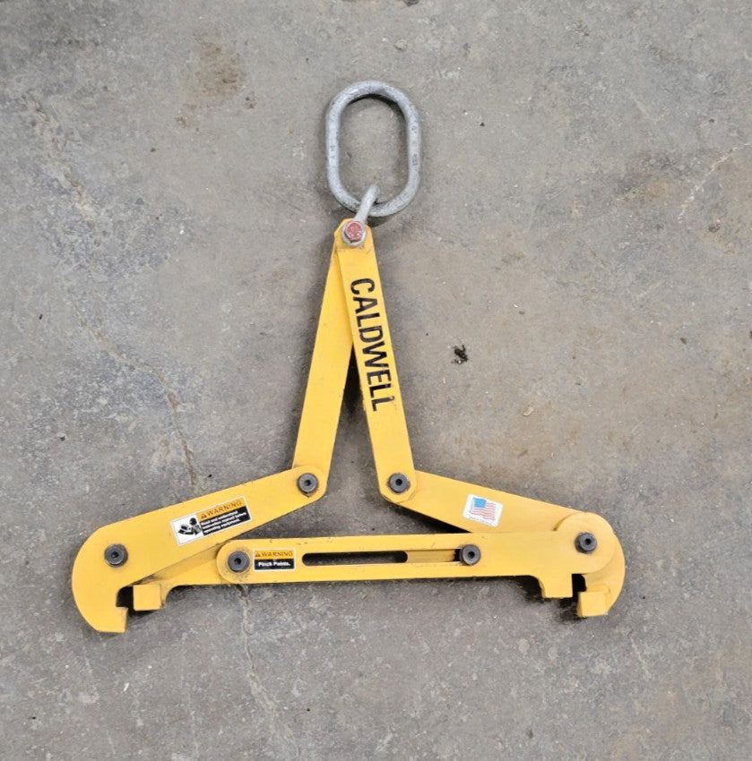 CALDWELL VERTICAL DRUM GRAB 150-1, 1 TON CAPACITY, 24" MAX WIDTH, 18" MIN. WIDTH