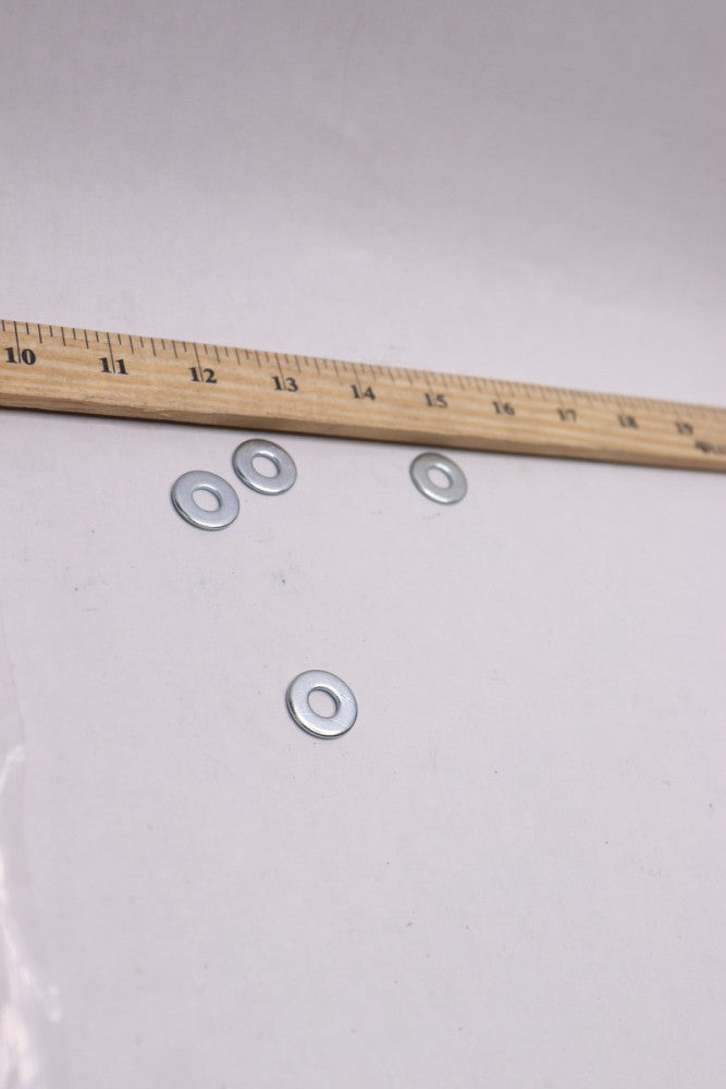 (4-Pk) Bolt Depot Flat Washers USS Zinc Plated Steel 1/4" 2994