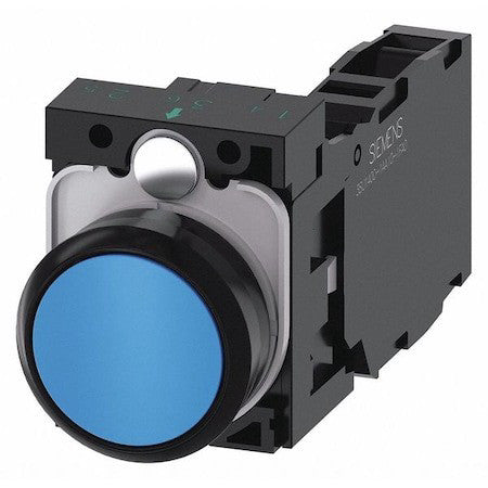 Siemens 3Su1100-0Ab50-1Fa0 Push Button,22Mm,Blue,Plastic Bezel