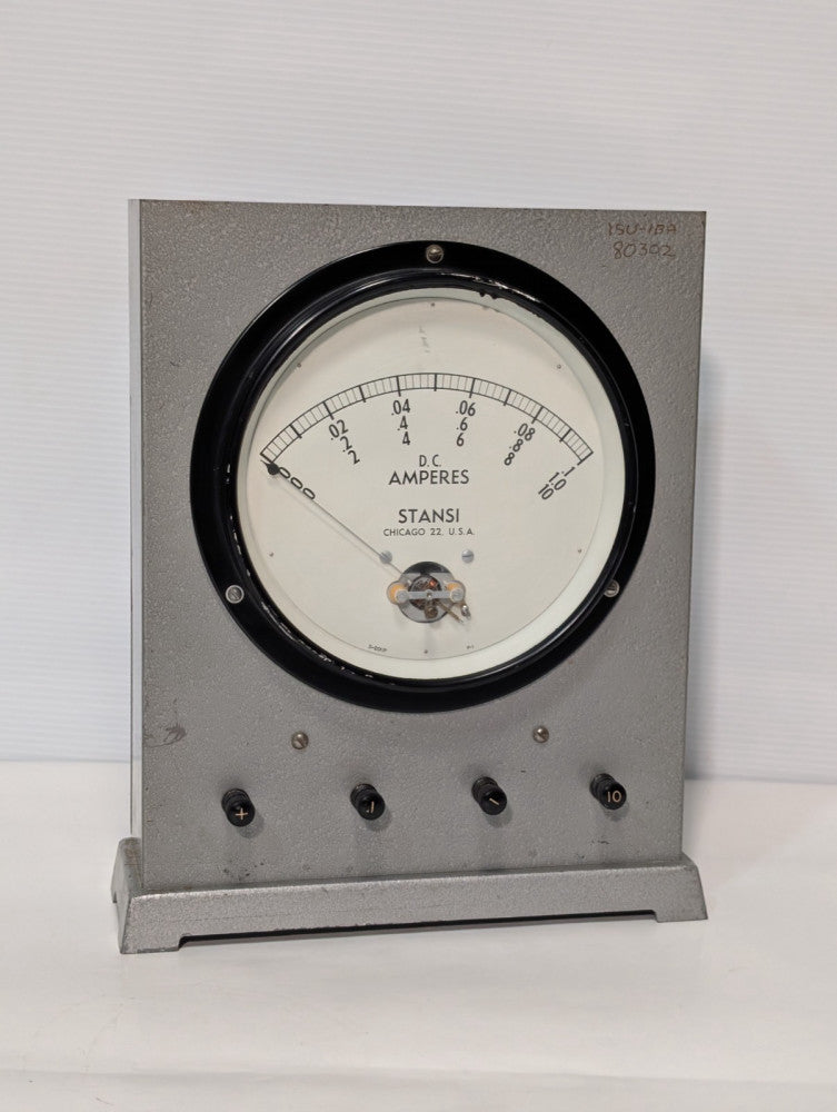 Stansi Scientific D-2011P DC Amperes Volts Meter 0-10 DC Volts, as shown