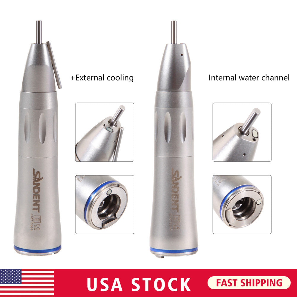 Dental 1:1 Fiber Optic Straight Nose Cone Low Speed Handpiece Inner Water sk