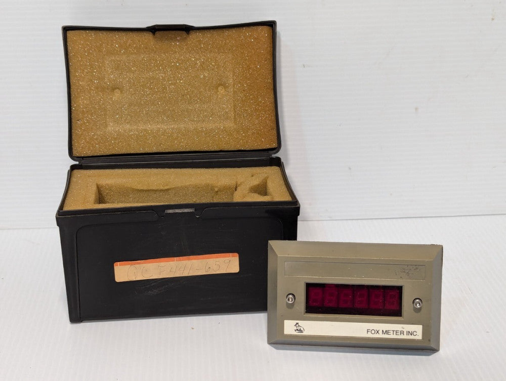 Fox Meter F441-659 digital counter, six digit with case
