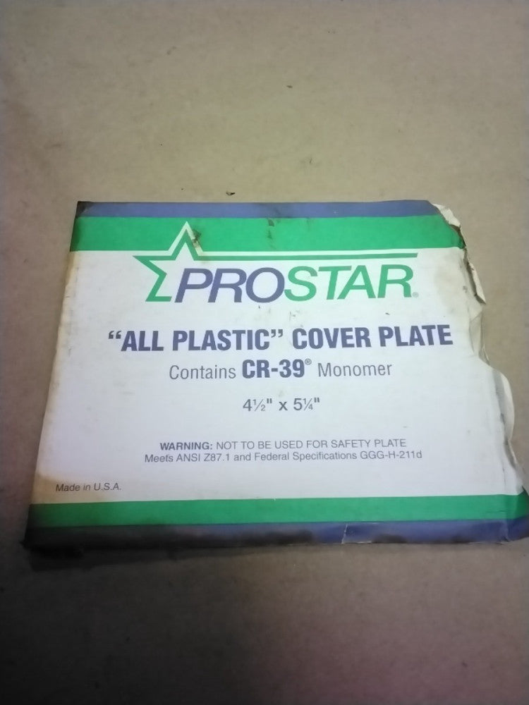 Prostar Plastic Cover Lens 4 1/2"x5-1/4" CR-39 Monomer