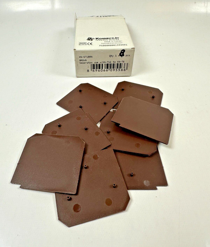 Konnect-It KN-ST1BRN Separator Brown Use with KN-T12 to KN-T6 (Box of 8) New
