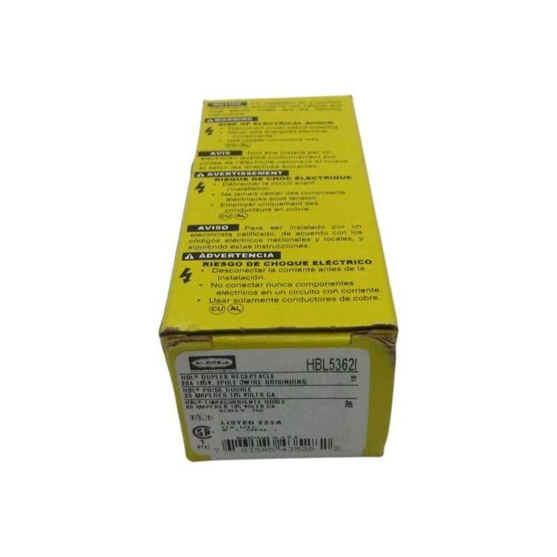 HUBBELL HBL5362I 125V 20A NSMP
