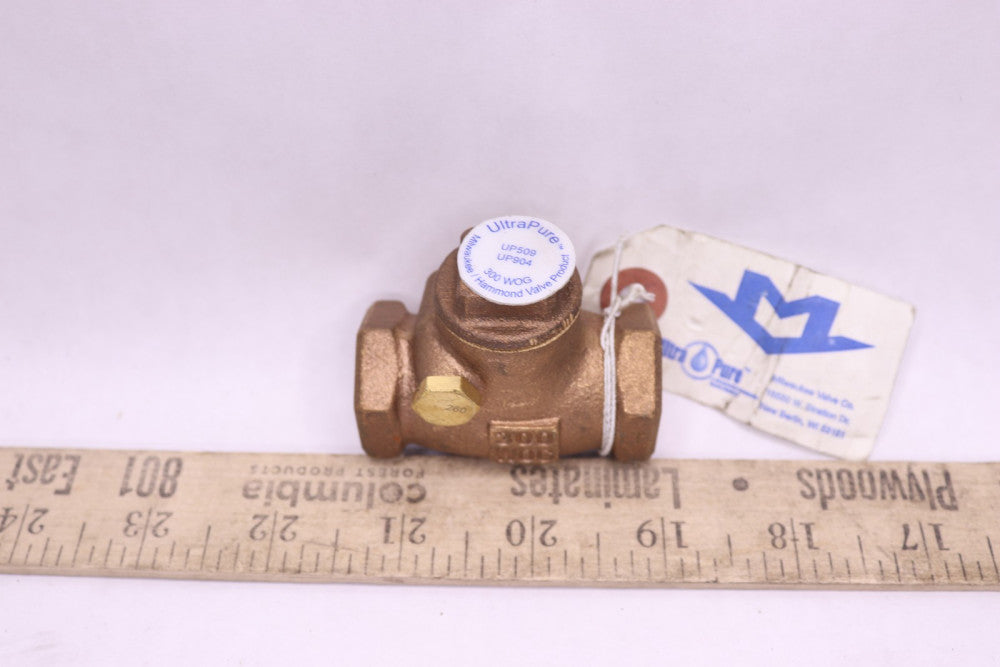 Milwaukee Low Lead Swing Check Valve Bronze 1/2" UP509