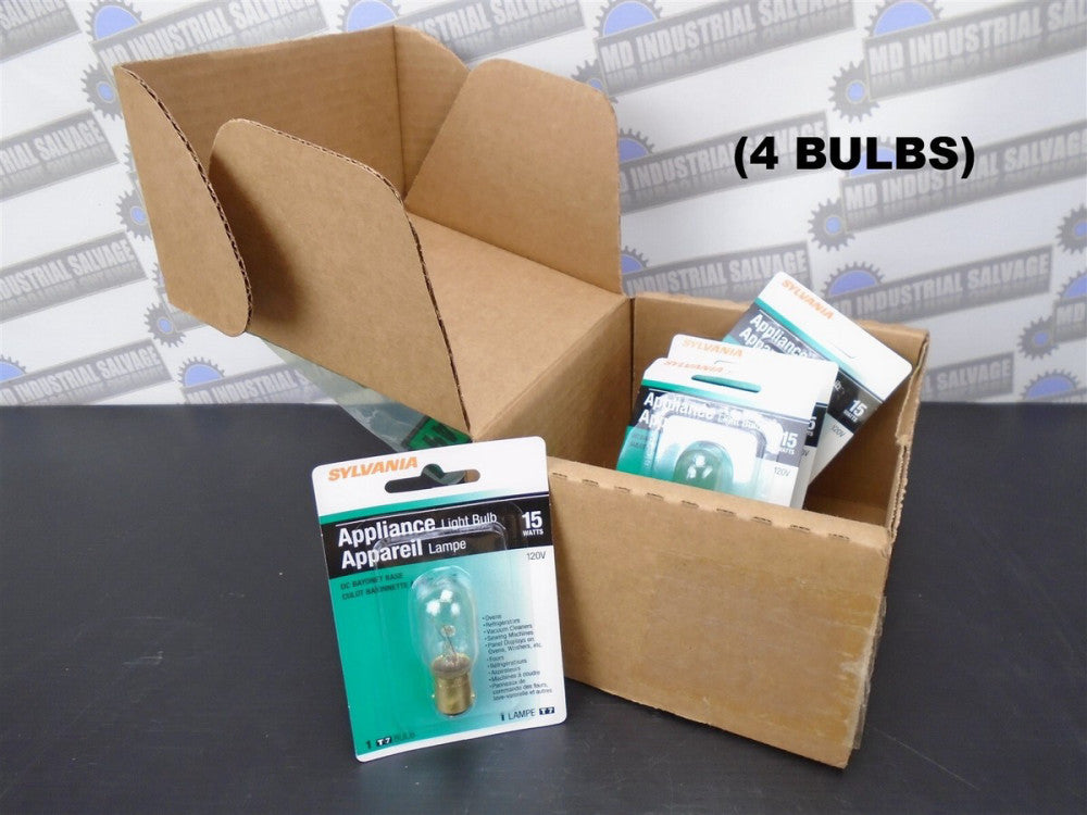 (4 Bulbs) SYLVANIA - 15T7DC/BL-120V - 15Watt 120Volt 15W, 120V (NEW in PACK)