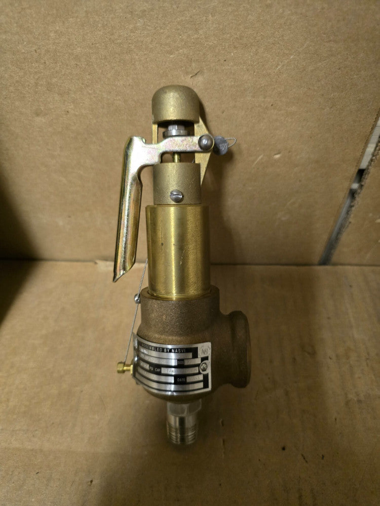 KUNKLE  913BDCM03KE , SAFETY RELIEF VALVE ,1/2" , SET 725 psi, 1586 SCFM, NEW!