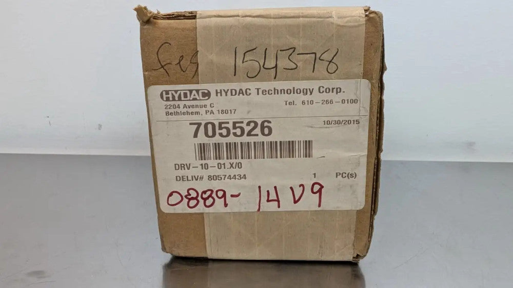 Hydac 705526 Flow Control Valve DRV-10-01.X/0 5000 PSI 345 bar