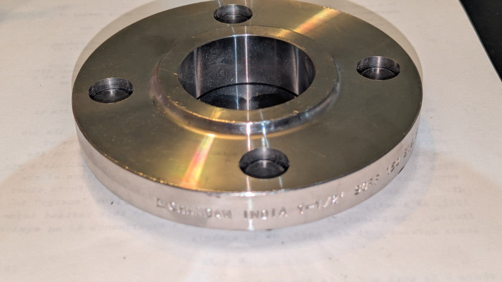 (1) Chandan Raised Face Slip On Flange SS 5" x 1-1/2" 150# 316L RF CH-10137