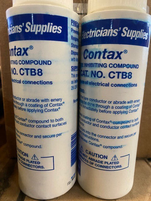 (2 PACK) CTB8 Thomas & Betts Contax Oxide Inhibiting Compound, 8-Oz ea