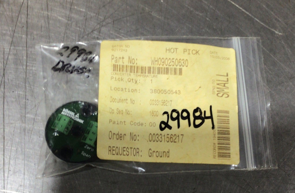 NEW IN BAG Rossel Messtechnik KAT-TK Type K 12-28 VDC Temperature Transmitter