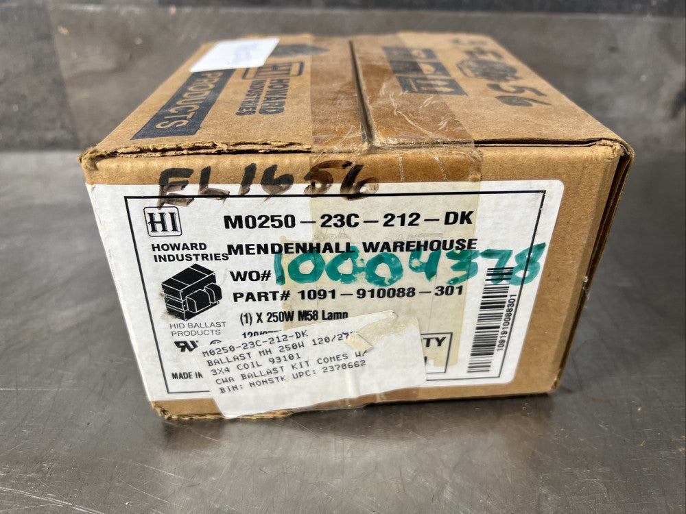 Howard Industries M0250-23C-212-DK Metal Halide Ballast 1091-910088-301 Nos