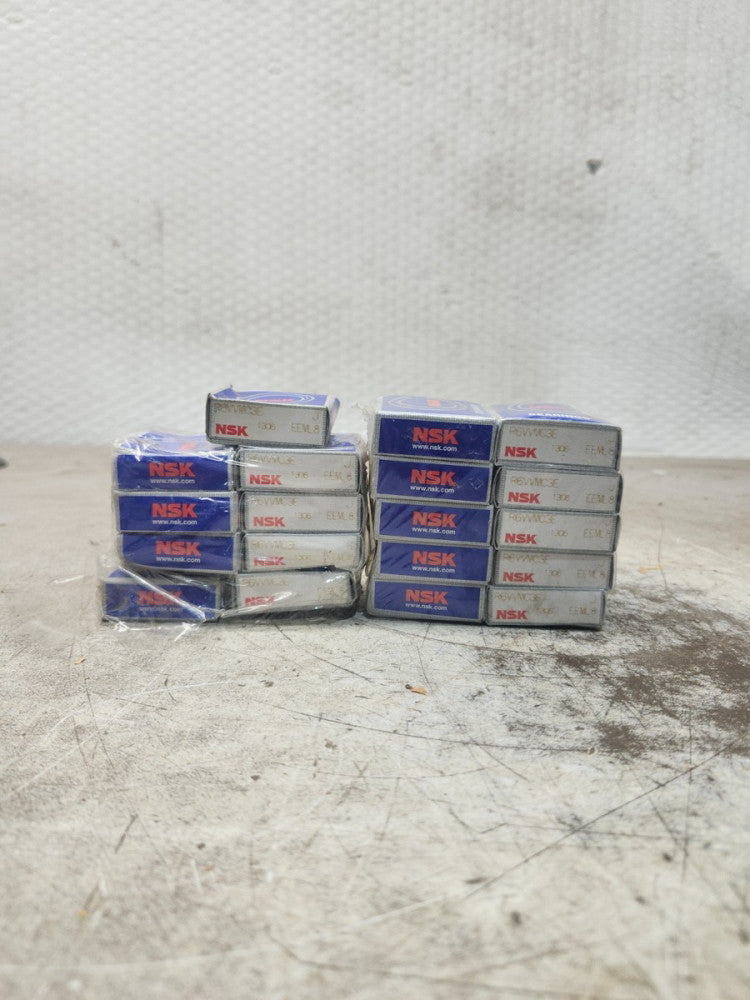 NEW IN BOX LOT OF 19 NSK BALL BEARING INSERT R6WMC3E
