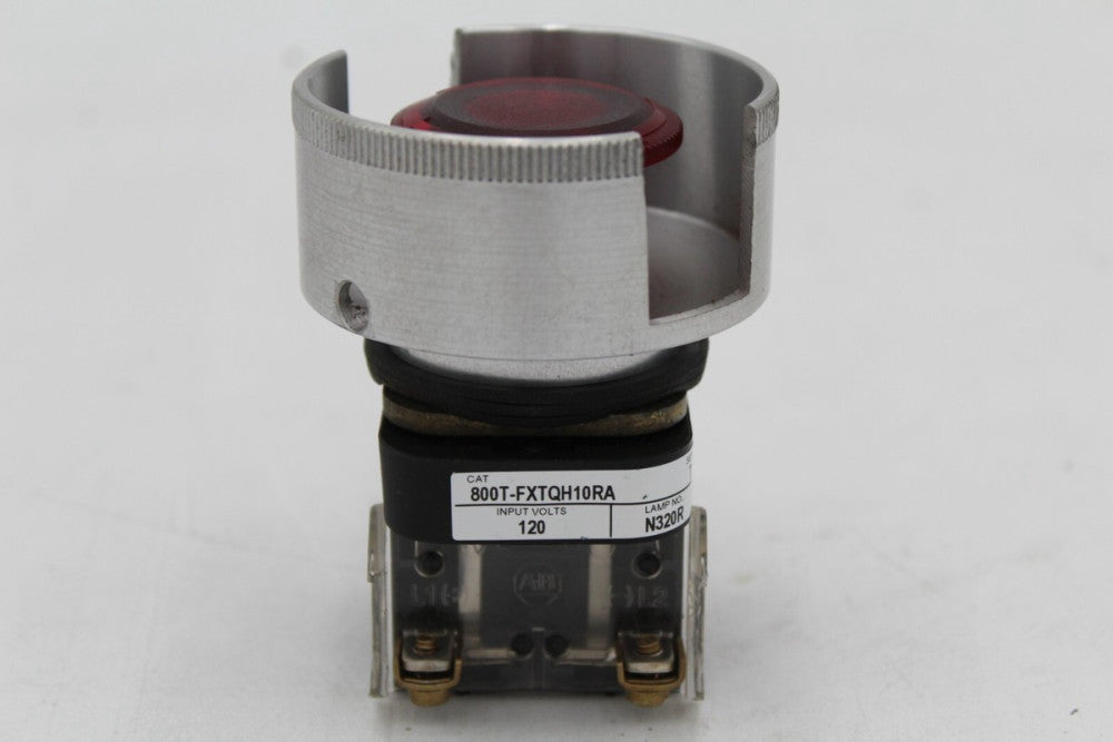 Allen Bradley 800T-FXTQH10RA Red Push Button W/ Protection Bezel