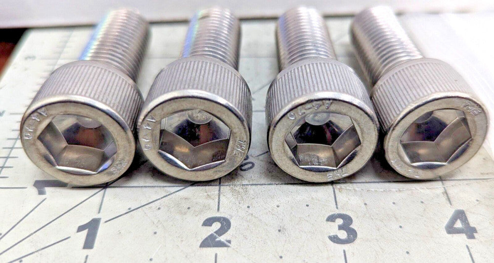 (4) M16 x 40mm Full Thread Socket Head Cap Screws Stainless Steel (316) [OF45]
