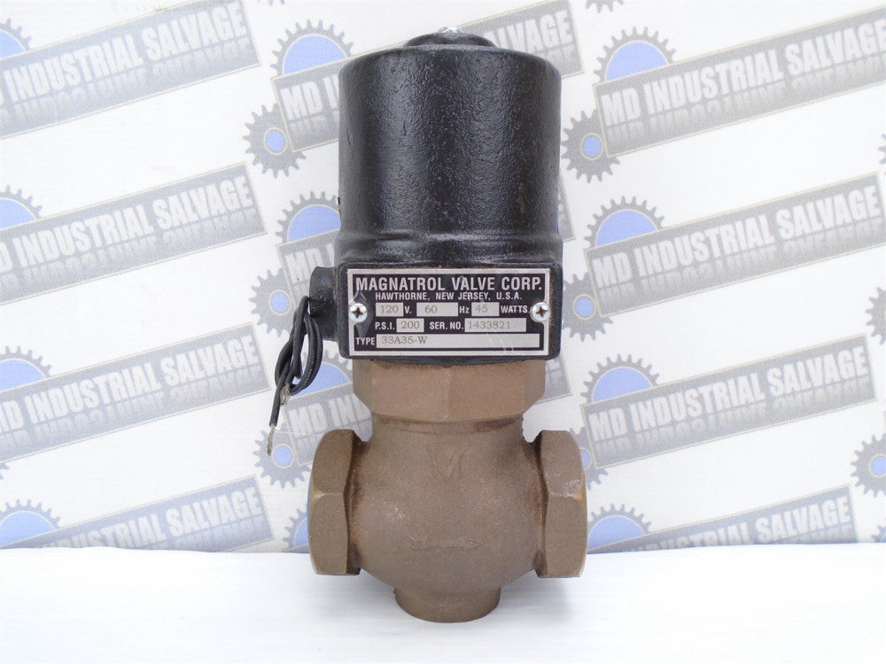 MAGNATROL - 33A55 - 1-1/4" Type A NC FULL PORT Solenoid VALVE - (NEW NOS)