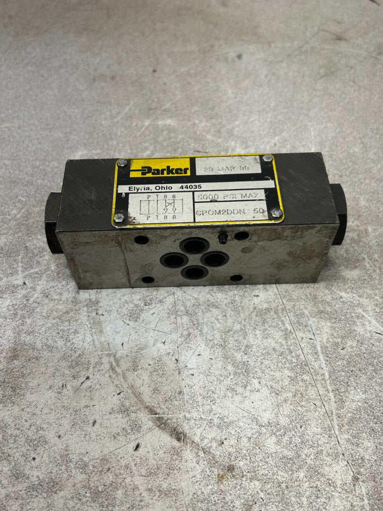USED Parker Pilot Operated Check Valve 5000PSI MAX  CPOM2DDN50