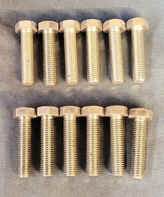HEX BOLT M8 - 1.25 X 35MM  ASST. GRADES ( LOT OF 12)