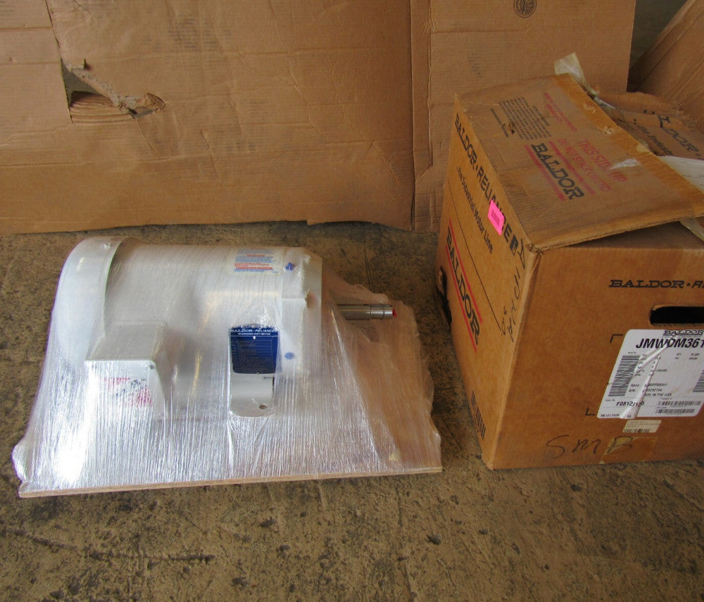 BALDOR WASHDOWN MOTOR JMWDM3616T 7.5HP 208-230/460V 3450RPM 184JM NEW IN BOX M/O