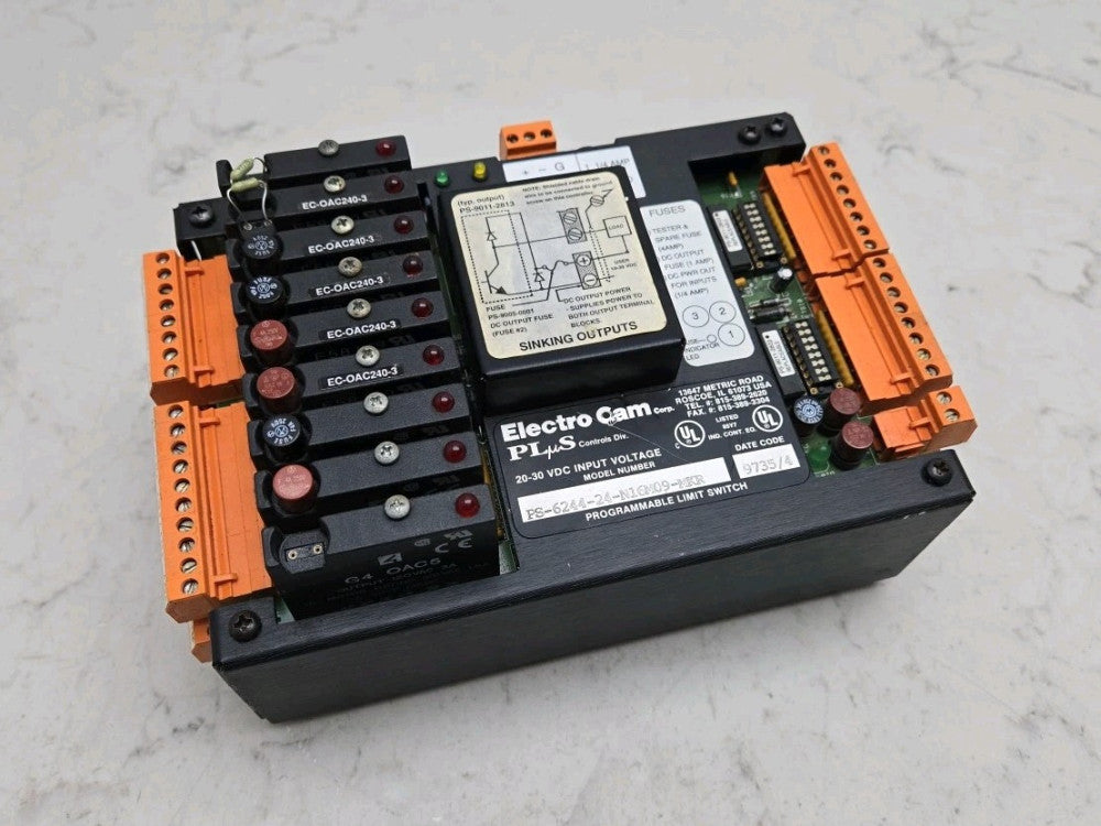 Electro Cam PLuS Controls Programmable Limit Switch PS-6244-24-N16M09-MKR Used