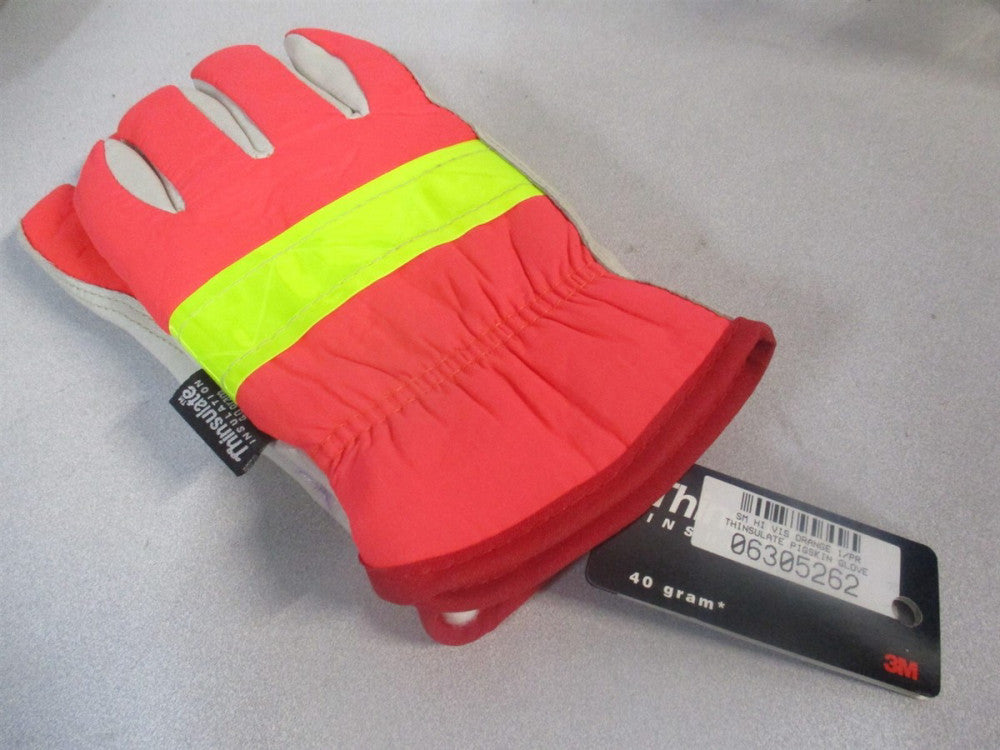 (125-468/S) Size S (7) Grain Pigskin Cold Protection High Visibility Work Gloves
