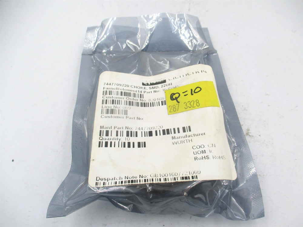 Wurth (7447709220) 22UH 5.3A 28 MOHM SMD Wirewound Inductor - Pack of 10