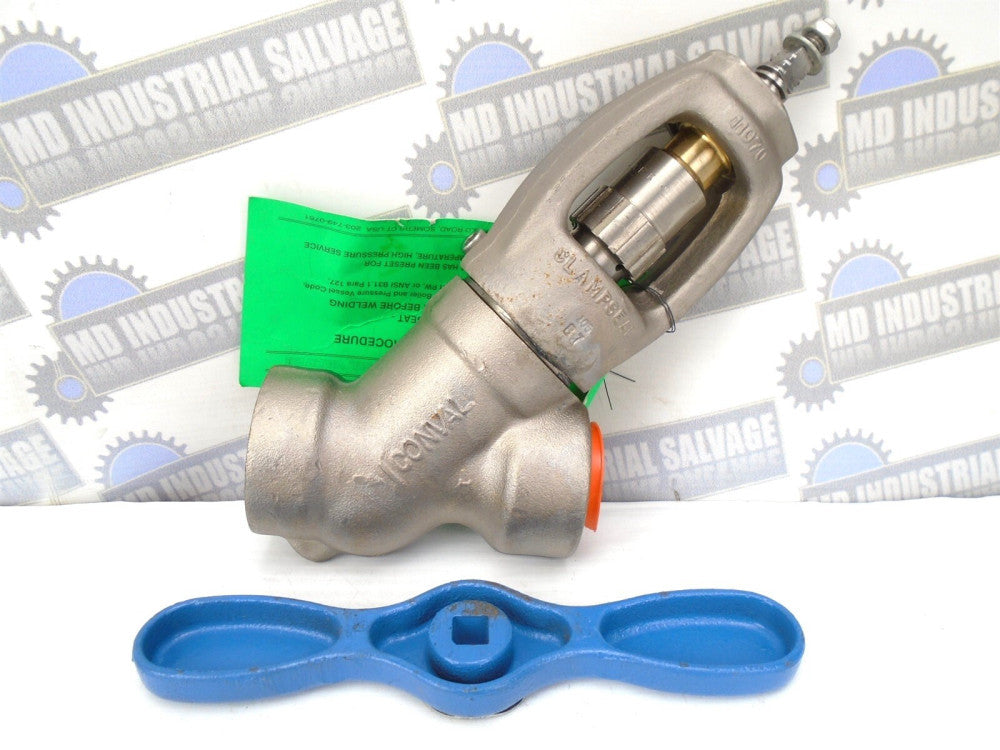 CONVAL - 12G2 - "Y" 1" Manual Stainless Socket Weld Globe Valve 1500 - 5320 WOG