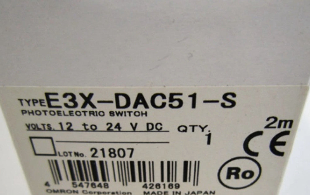 One Brand New OMRON E3X-DAC51-S Optical Fiber Sensor