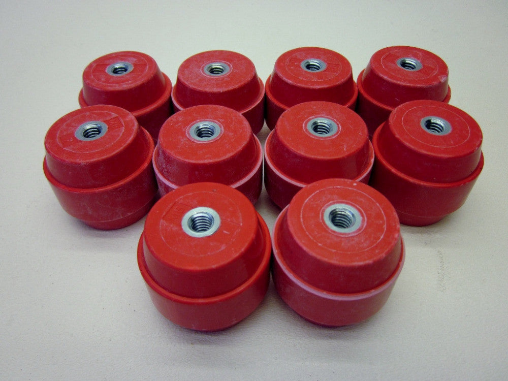 (10) Standoff Insulator 1-5/8" x 1-3/4" Electrical High Voltage MBI Mar-B