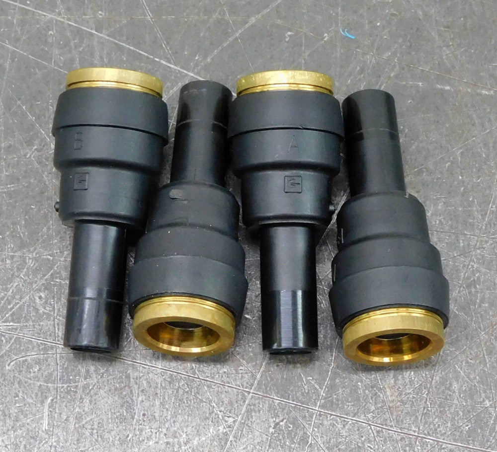 Parker 37PTCSP-10-8 Brass Push-To-Connect Adapter 1/2" Stem 5/8" Tube Lot of 4