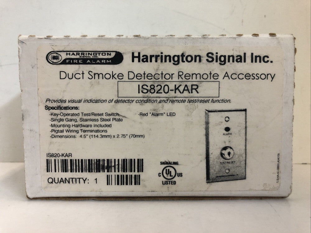 Harrington Duct Smoke Detector Remote Accessory - IS820-KAR