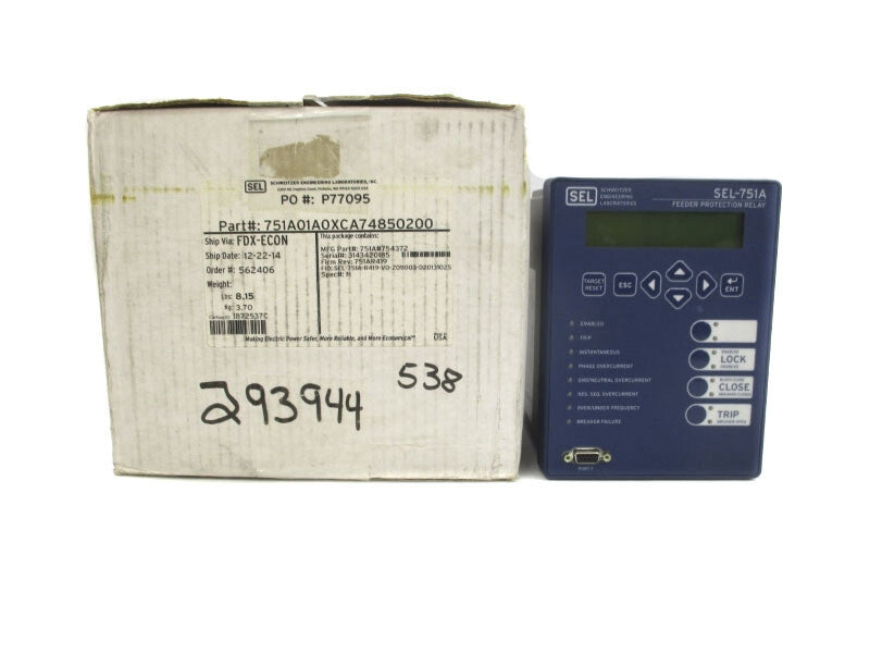 SEL 751A01A0XCA74850200 SEL-751A 300V 3A NSMP