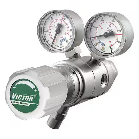 Victor 4000-9429 High Purity Gas Regulator, Argon, Helium, Nitrogen, Two Stage,