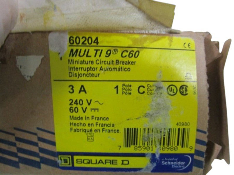 SQUARE D CIRCUIT BREAKER 60204 NSMP